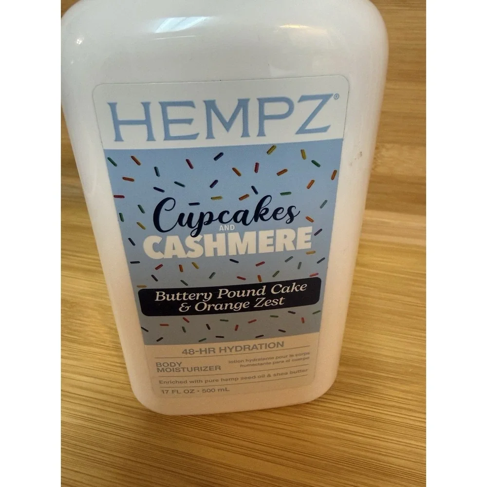 HEMPZ Cupcakes & Cashmere Buttery Pound cake & Orange Zest- 48 Hour Hydration